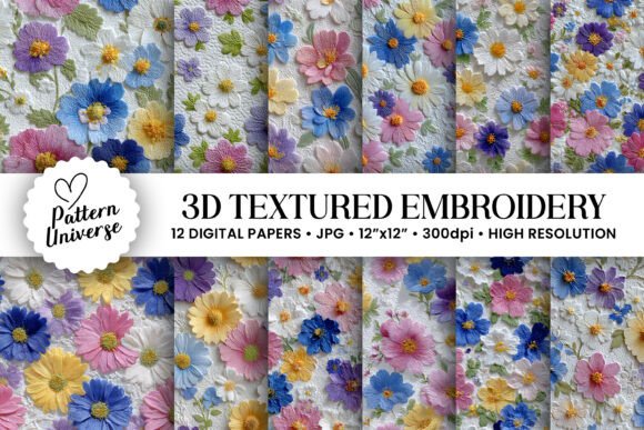 3D Texture Embroidery Seamless Pattern: A Designer's Gift Review