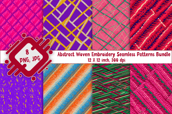 Abstract Woven Embroidery Patterns