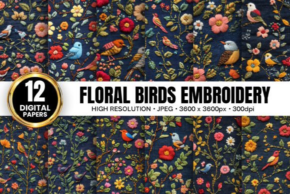 Floral Birds Denim Embroidery Patterns: A Seller Review