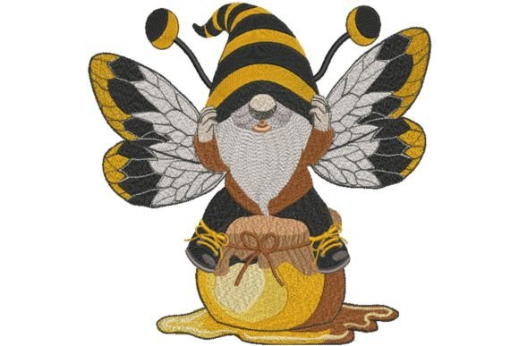 Honey Bee Gnome: A Craft Fair-Ready Embroidery Design