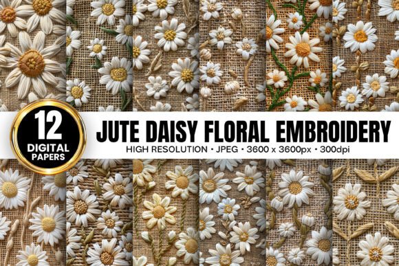 Jute Daisy Flowers Embroidery Patterns: A Seller’s Review