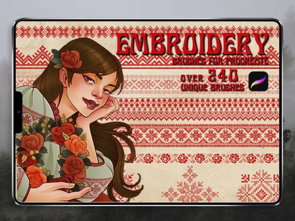 Slavic Embroidery Brush Stamps Clothing