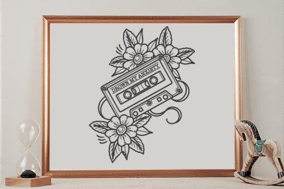 Tape Flower Embroidery Design